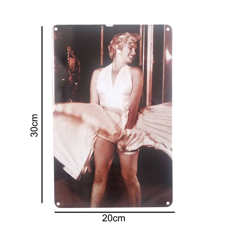 Vintage Metal Marilyn Monroe Wall Sign