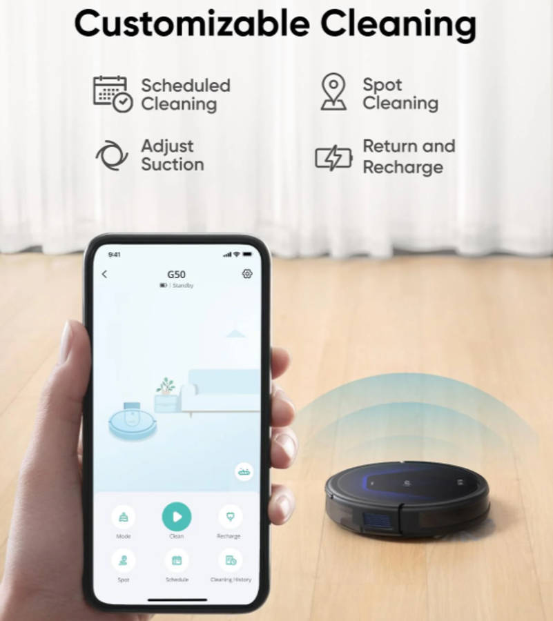 Eufy CLEAN RoboVac G50 Hybrid Robot Vacuum Cleaner
