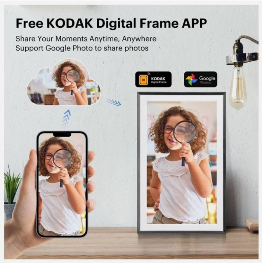Kodak RCF-1561P 15.6-Inch Wi-Fi Digital Photo Frame (Black)