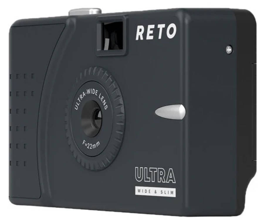 Reto Project Ultra Wide/Slim Film Camera with 22mm Lens -without Flash (Charcoal)