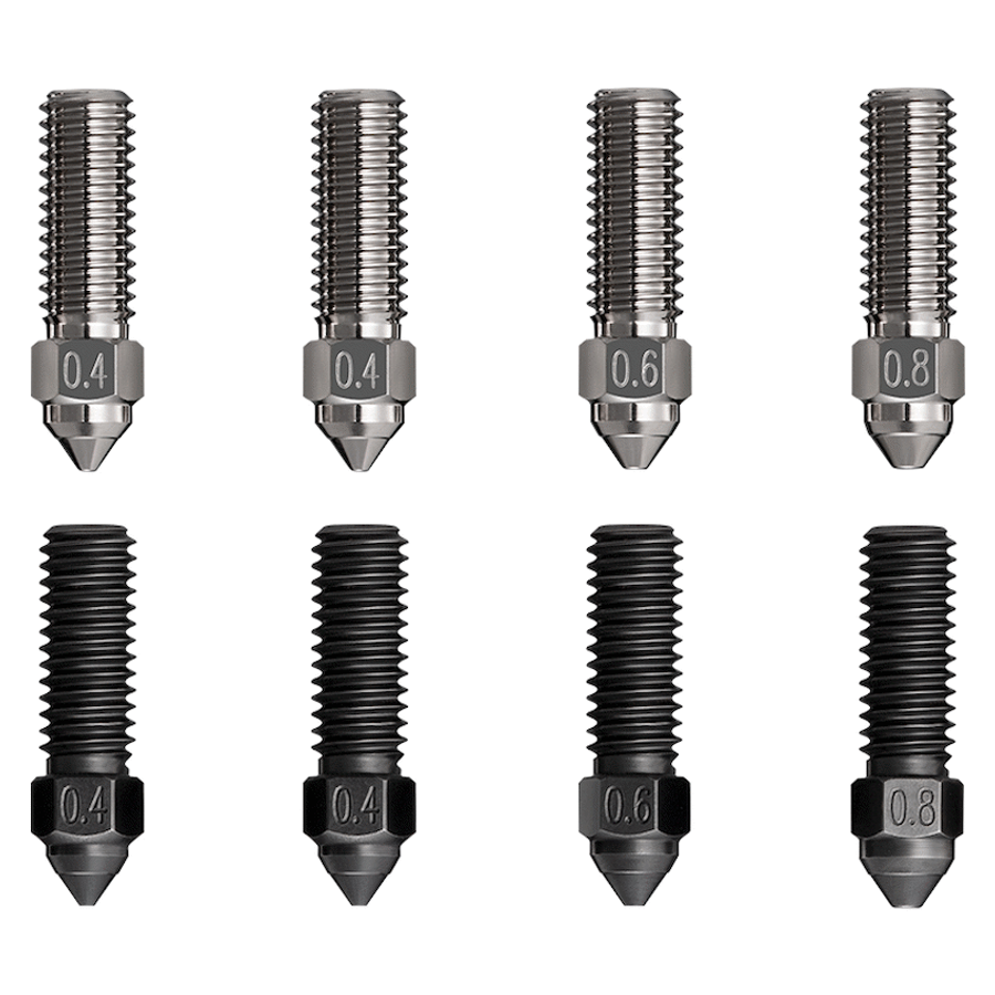 Creality High Flow Nozzle Kit 8 Pc K1/K1Max MK8 0.4/0.6/0.8mm
