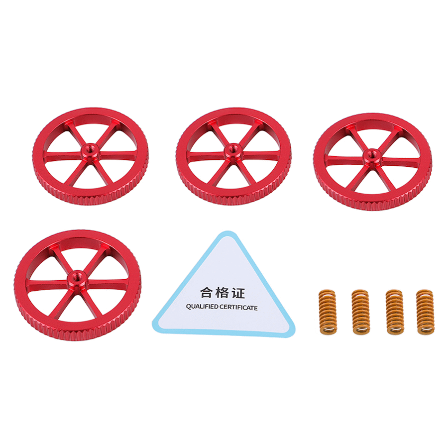 Creality Levelling Kit Springs and Screw Wheel set of 4