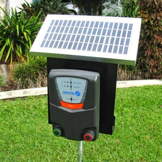 Pet Stop solar powered Electric Dog Fence kit. Protect your flower beds.