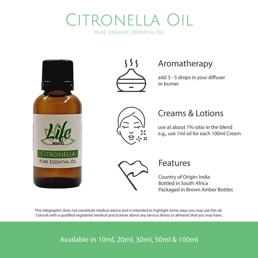 Citronella Essential Oil (organic)