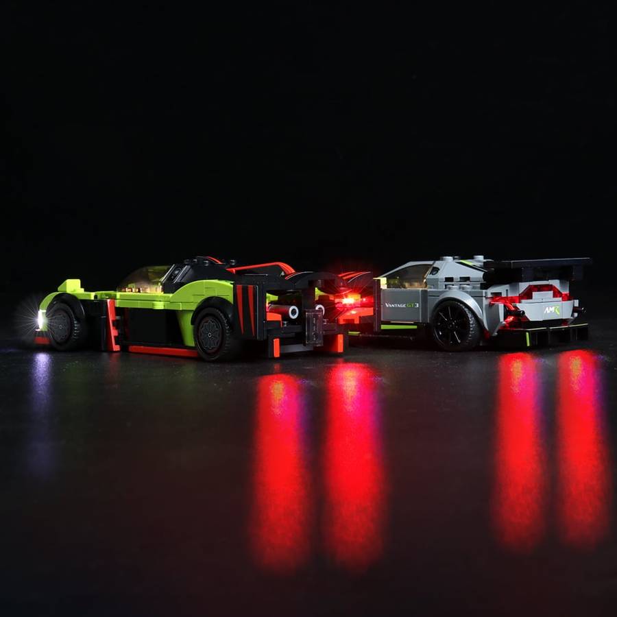 LEGO Vackyrie Amr pro and Aston Martin Vantage GT3 Advance lighting kit #76910