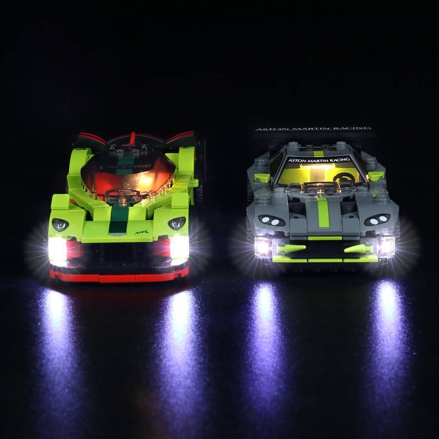 LEGO Vackyrie Amr pro and Aston Martin Vantage GT3 Advance lighting kit #76910