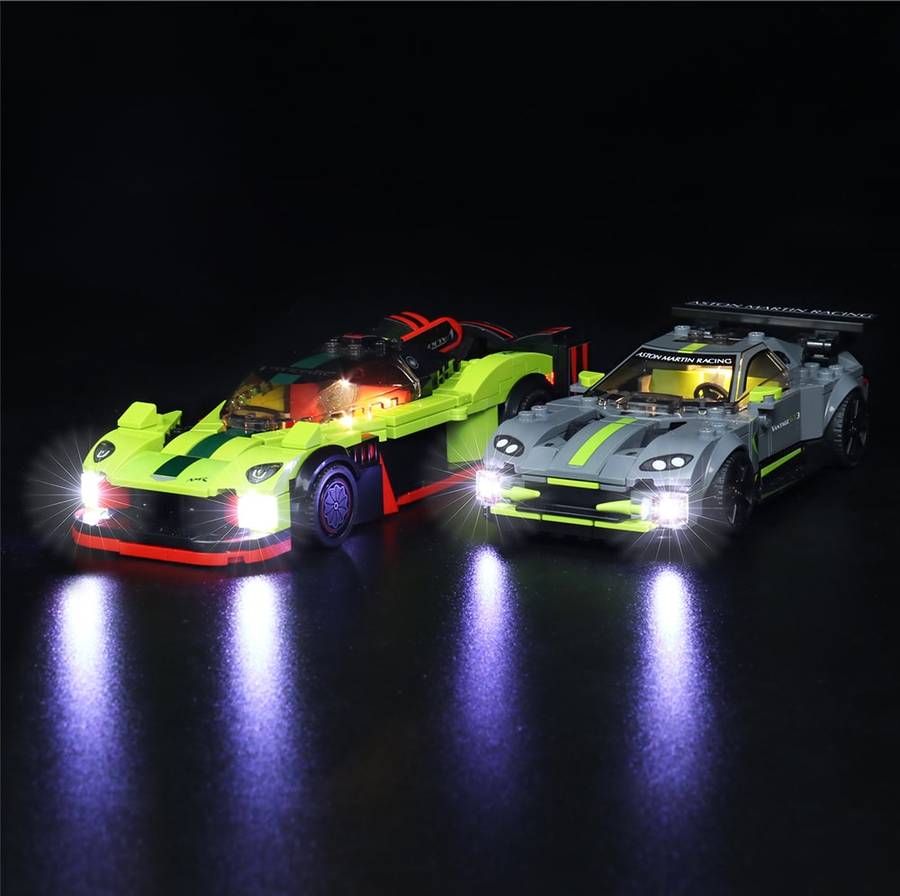 LEGO Vackyrie Amr pro and Aston Martin Vantage GT3 Advance lighting kit #76910