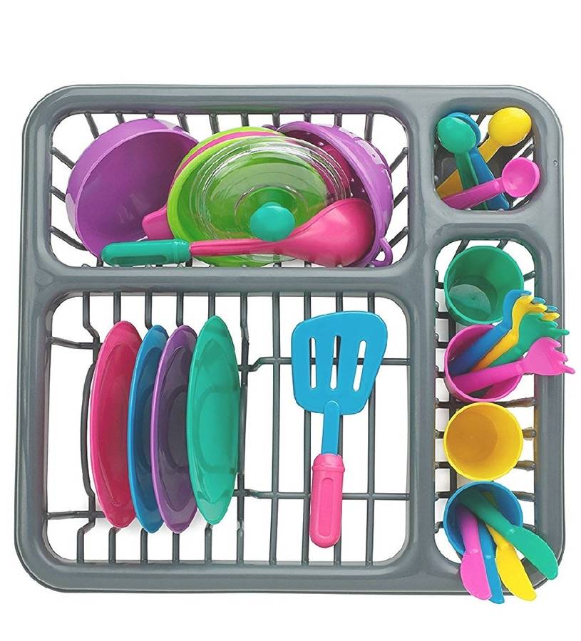 27 Piece Dish Rack Playset