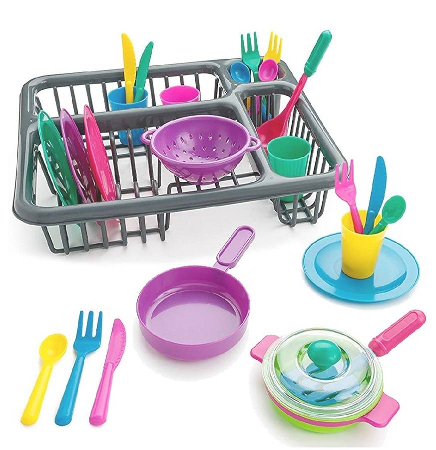 27 Piece Dish Rack Playset