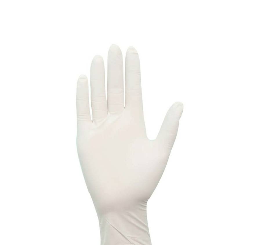 Latex lightly powdered gloves (M) Box of 100