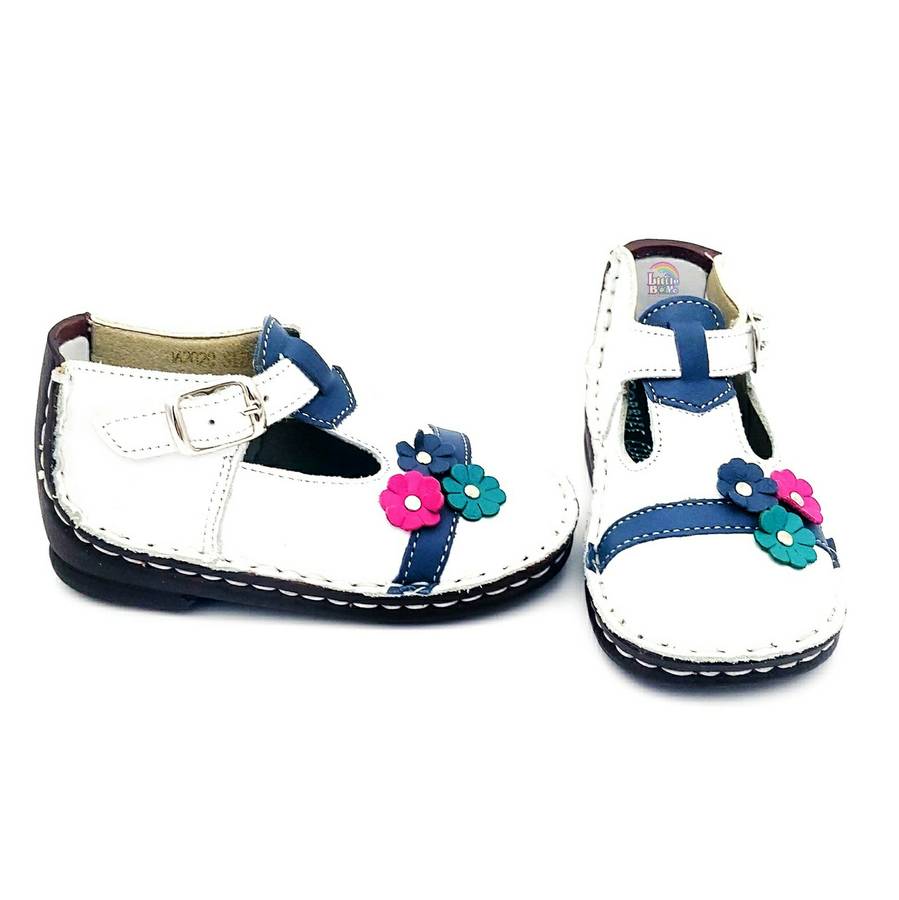 Cobbles - White & Rainbow Flowers (2,6)