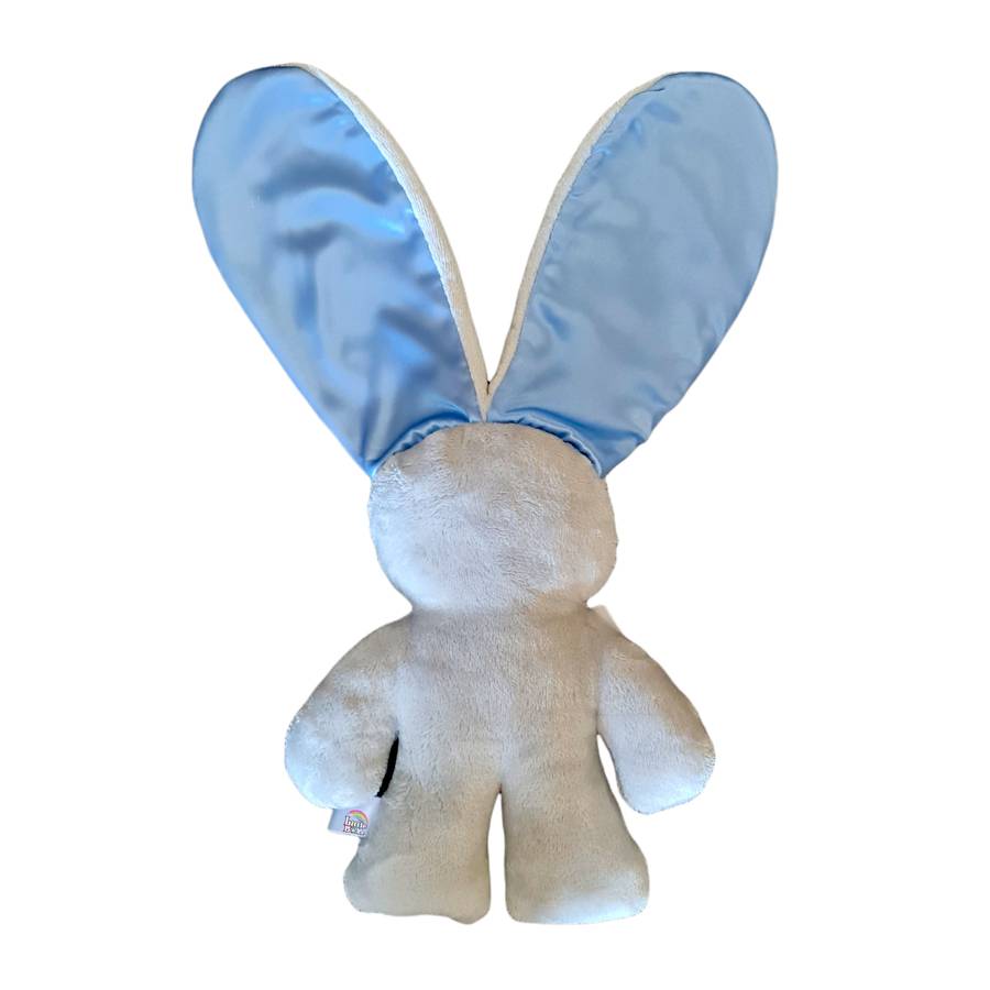 Personalized Grey and Blue Snuggle Bunny