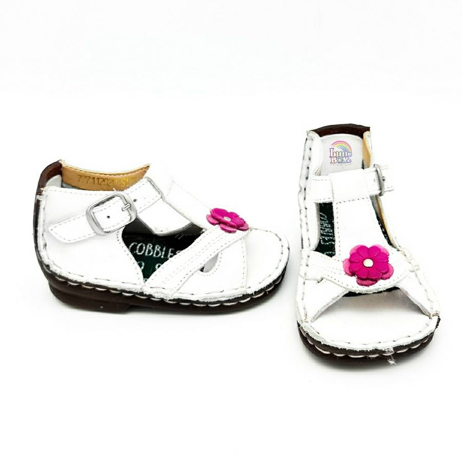Cobbles - White and Pink (Size 6)