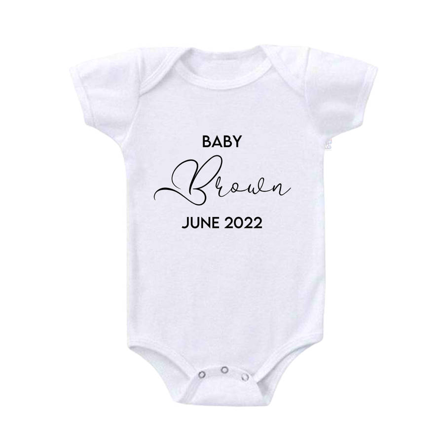 Personalized Baby Announcement Vest