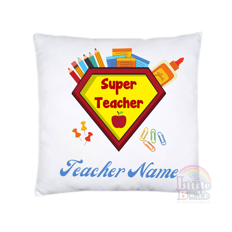 Personalized Super Teacher Cushion