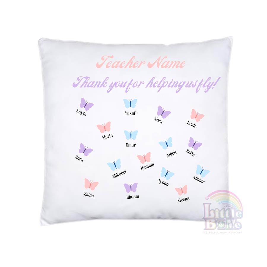 Personalized Class Butterfly Cushion