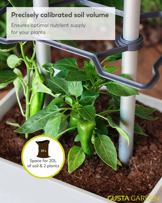 Gusta Charly Chilli Extra Large Grey Planter
