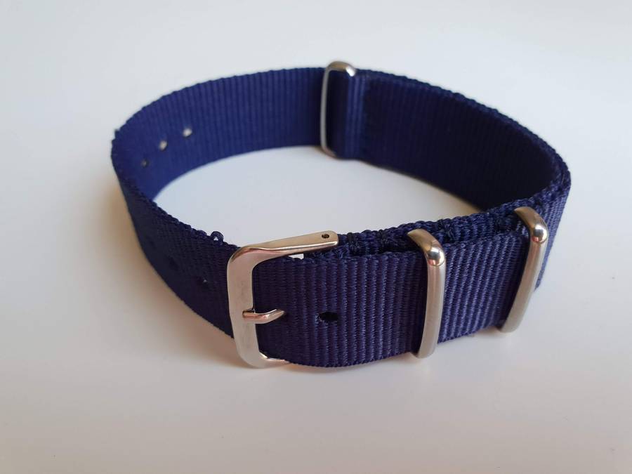 20mm Nato Watch Strap Navy Blue