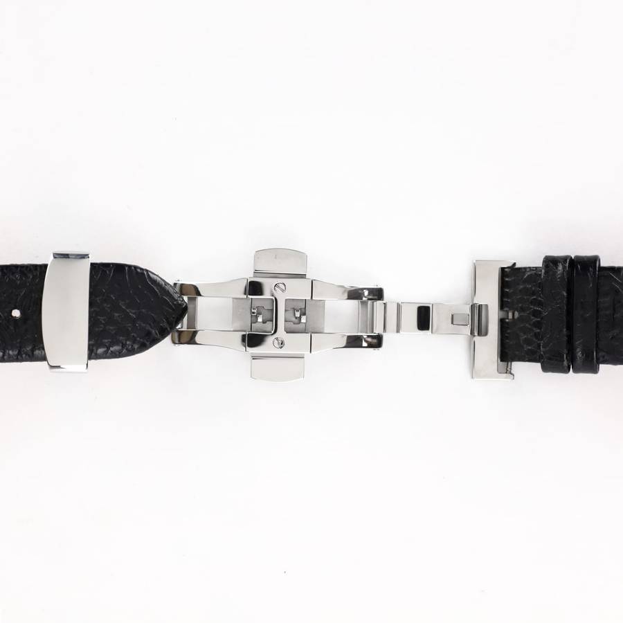 Deployant Clasp/Buckle with Double Push Button Release (Black)