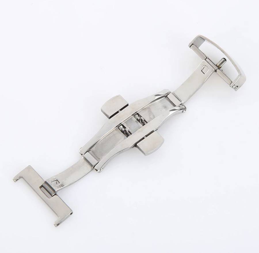 Deployant Clasp/Buckle with Double Push Button Release (Stainless Steel)