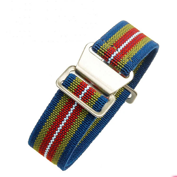 18mm Paratrooper Watch Strap Blue/Green/Red/White