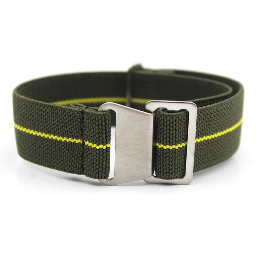 18mm Paratrooper Watch Strap Khaki/Yellow