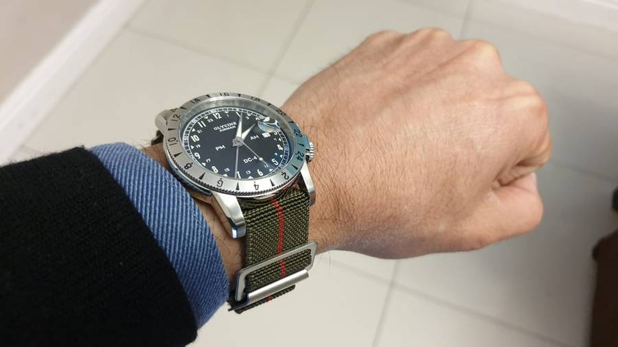 20mm Paratrooper Watch Strap Khaki/Red