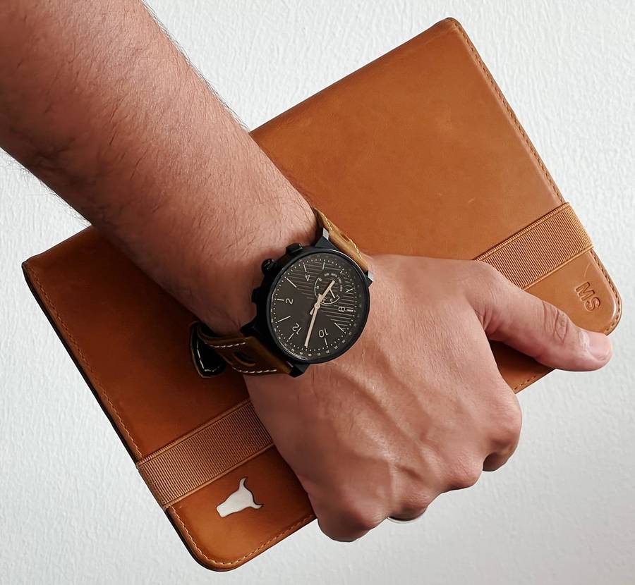 20mm Racing Leather Watch Strap Brown