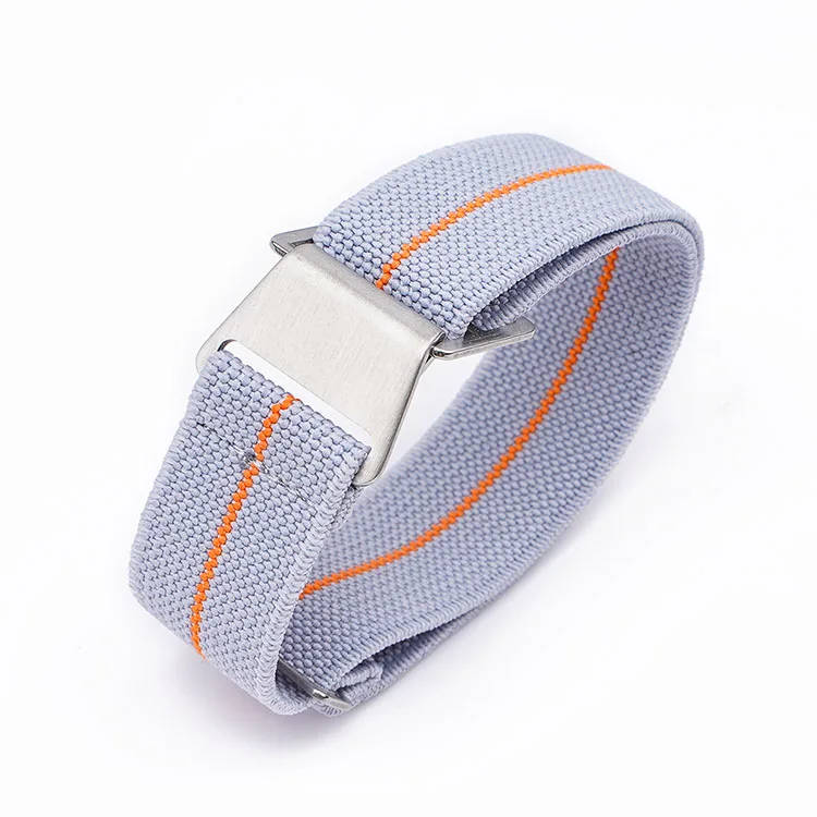 18mm Paratrooper Watch Strap Grey/Orange