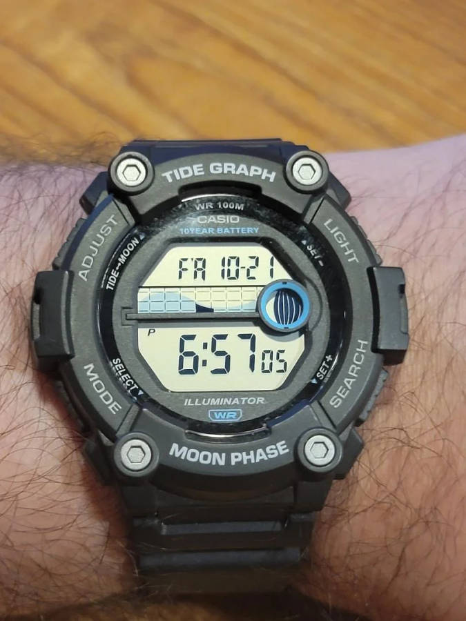 Casio Tide Graph Moon Phase (WS-1300H-1AV)
