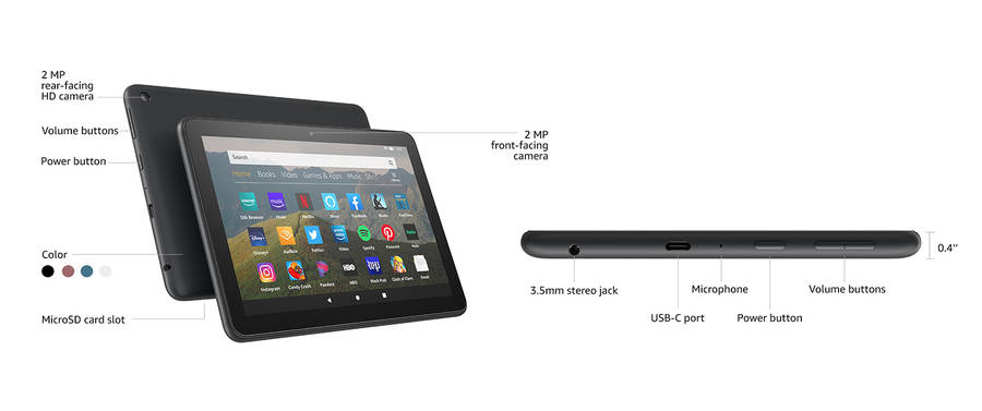 Amazon Kindle Fire HD 8 Tablet Bundle