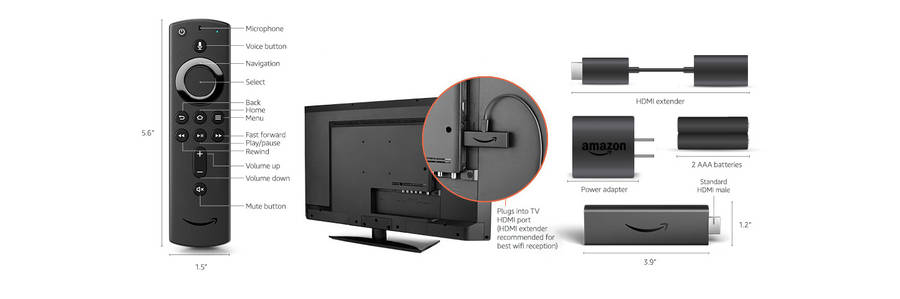 Fire TV Stick 4K Streaming with latest Alexa Voice Remote (includes TV controls), Dolby Vision