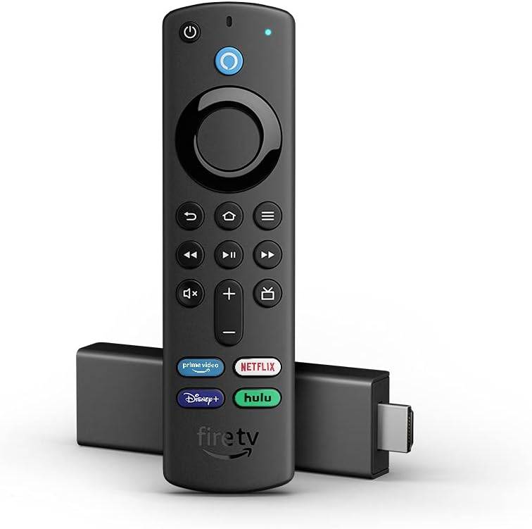 Fire TV Stick 4K Streaming with latest Alexa Voice Remote (includes TV controls), Dolby Vision