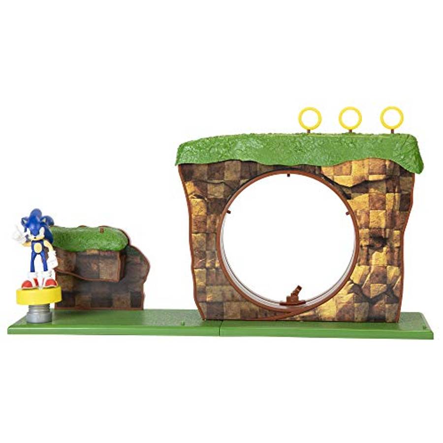 Sonic The Hedgehog Green Hill Zone Playset with 2.5" Sonic Action Figure...