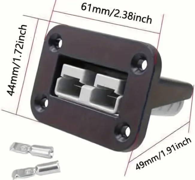 Flush Mount Anderson Plug 50a Connector Kit Mounting Bracket
