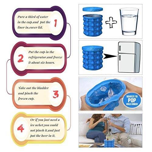 The villa Silicone ICE Cube Maker, ICE Bucket, ICE Cube Trays
