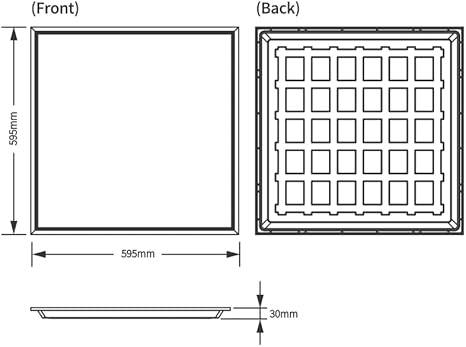 Toshiba LED Panel Light 595x595mm 40W Cool White 4000K