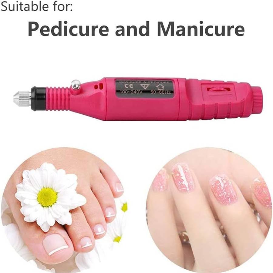 Professional Electric Manicure Nail Drill Machine Set - White