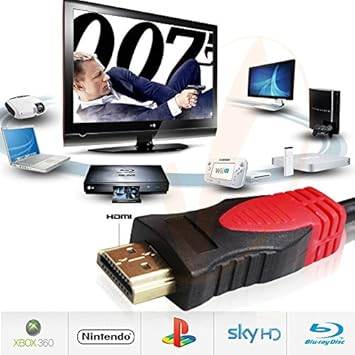 15M HDMI Cable v1.4 Gold High Speed HDTV UltraHD HD 2160p 4K 3D