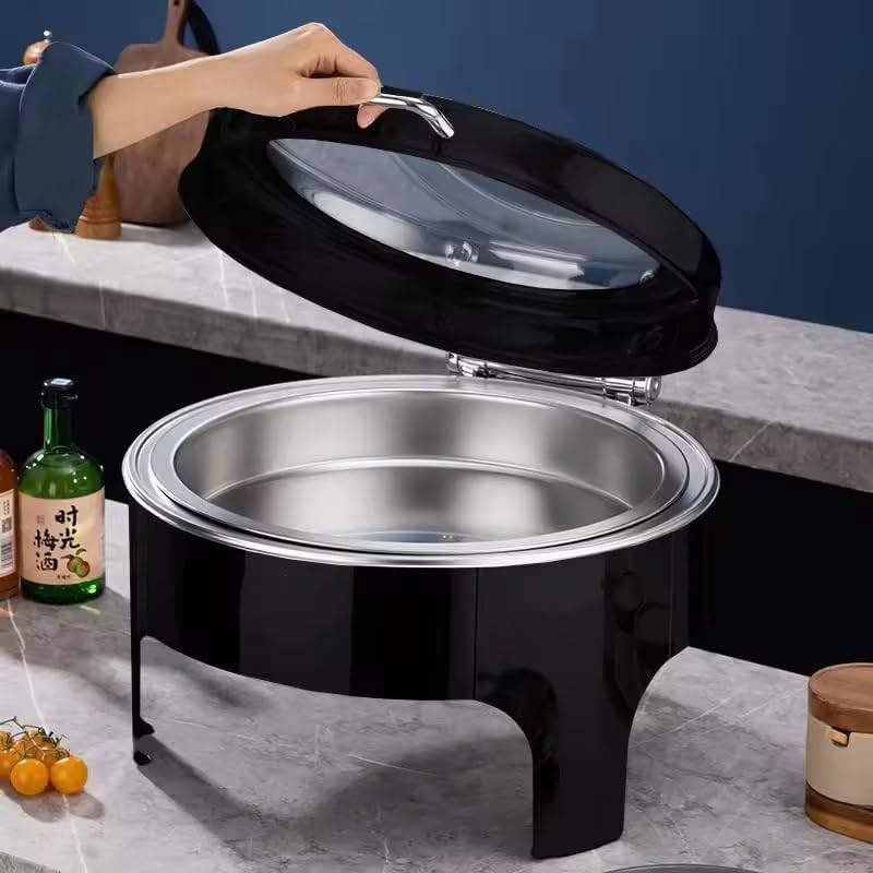 Round Chafing Dish Black