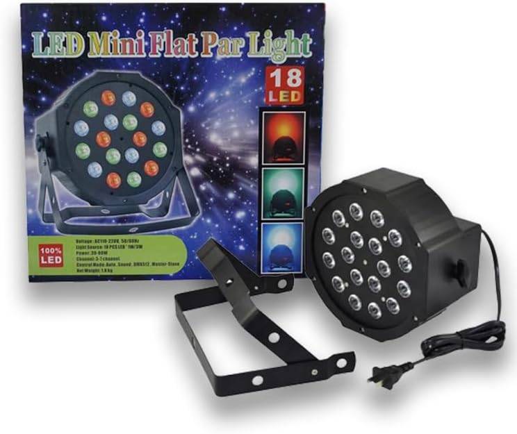 Mini Flat Par Light with 3-7 Channels - 18 LED