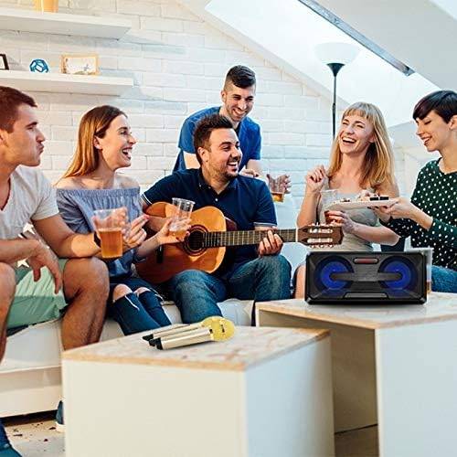 SDRD SD-301 2 in 1 Family KTV Portable Wireless Live Dual Microphone + Bluetooth Speaker