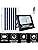 300w solar flood light