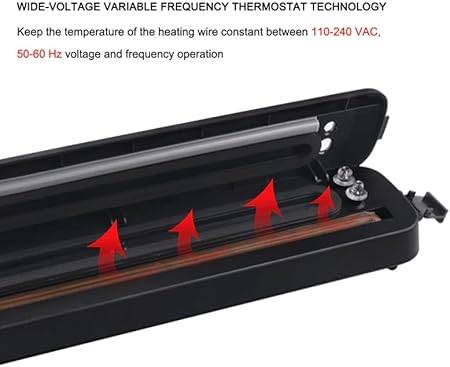 Vacuum Sealer Machine  Food Preservation Storage Saver with 10 Free Bags  Compact and Easy to Use