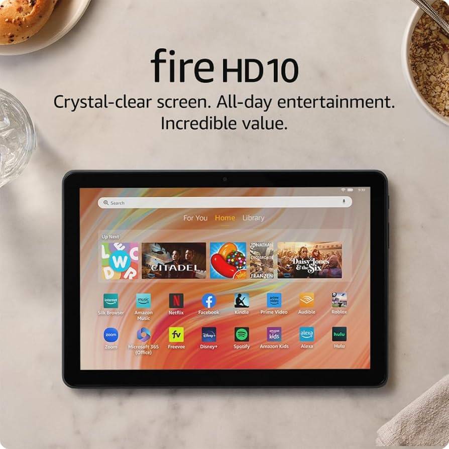 Amazon Fire HD 10 (11th Gen, 2021)  10.1" Display  3GB RAM  32GB Storage  Wi-Fi  Black