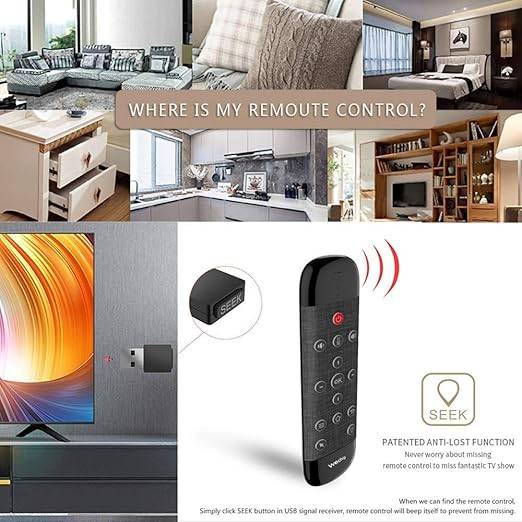 Wechip W2 Pro Air Mouse VOICE INPUT Remote Control Microphone 2.4G Wireless Mini Keyboard