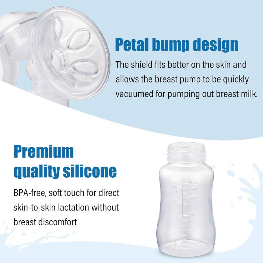 Manual massage breast pump