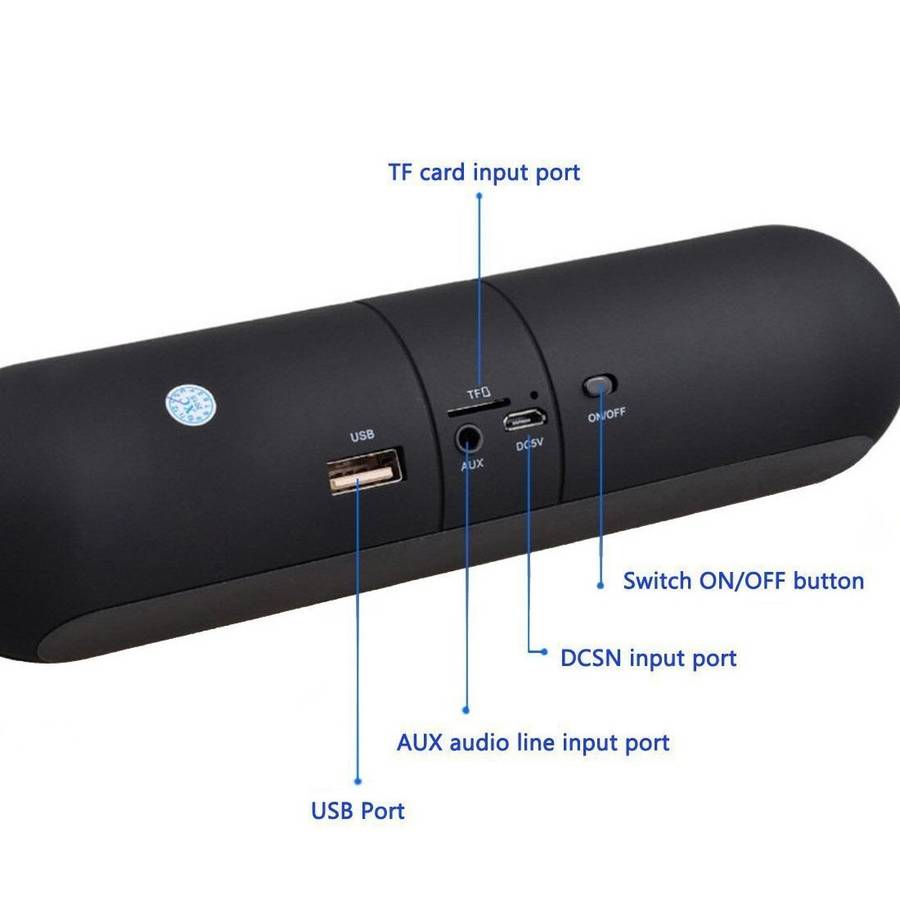 XC-36 Portable Wireless Bluetooth Speaker - Black