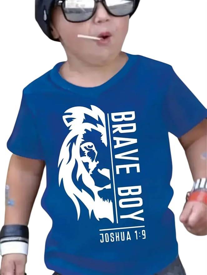 Christian Faith T-Shirt - Brave Boy (3-4 yrs)