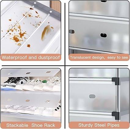 Shoe Rack Shoe Organizer, 5 Tier Shoe Storage Cabinet Shoe Shelves Organizer,Shoe Storage Organizer